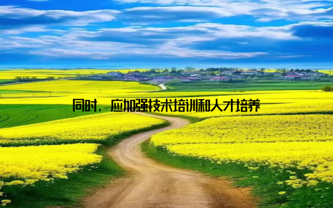 同时, 应加强技术培训和人才培养