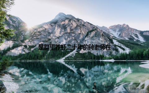是群里养虾二十年的孙老师在