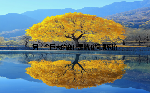 另一个巨大的变化是精准饲喂系统