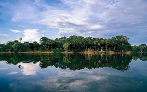 妻子说我疯了, 朋友觉得我异想天开