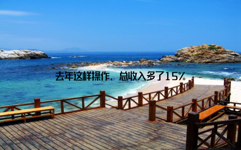 去年这样操作, 总收入多了15%