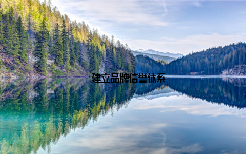 – 建立品牌信誉体系