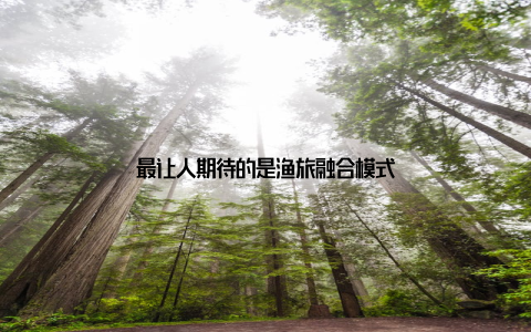 最让人期待的是渔旅融合模式