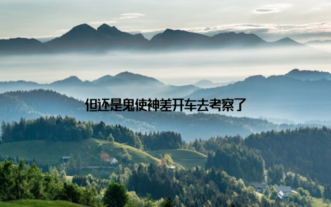 但还是鬼使神差开车去考察了