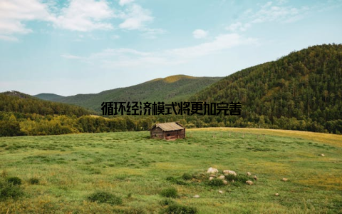 循环经济模式将更加完善