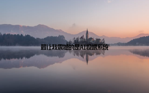 最让我震撼的是AI投喂系统